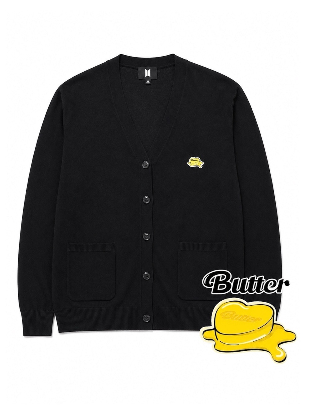 BTS BUTTER BLACK CARDIGAN SZ M - BNWT (THIS LISTING IS FOR THE CARDIGAN ONLY!)